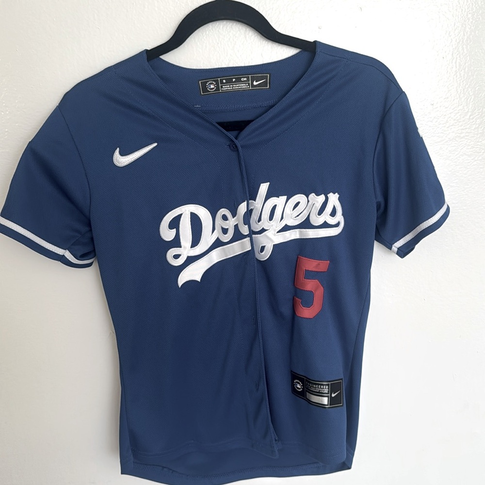 Dodger jersey number five size small 2020 championship